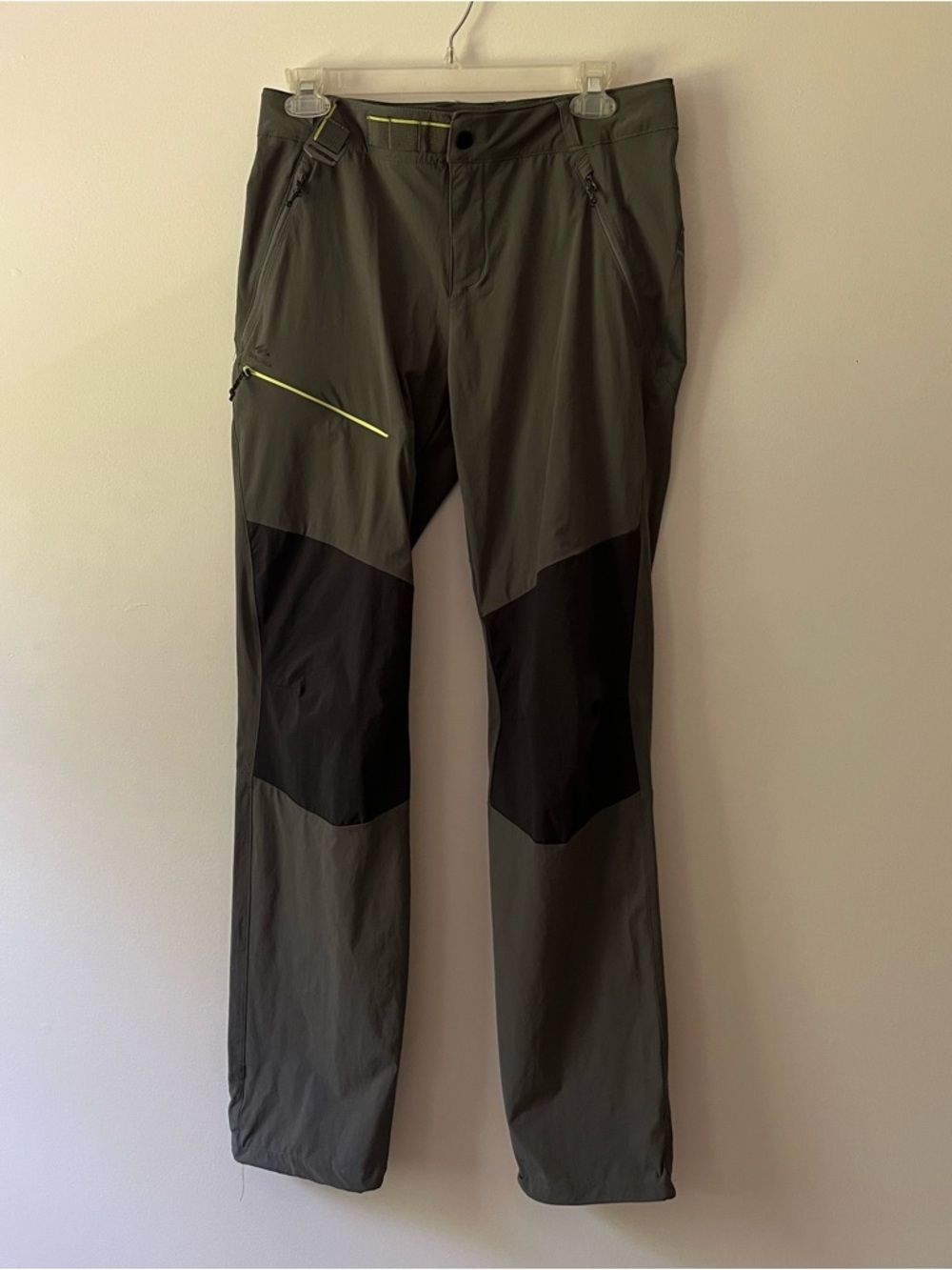 Men's Quechua Decathlon Pants Grey 31 Outdoor Tech Hiking Climbing